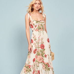 REFORMATION Nikita Midi Dress  ColorEtienne Size 8